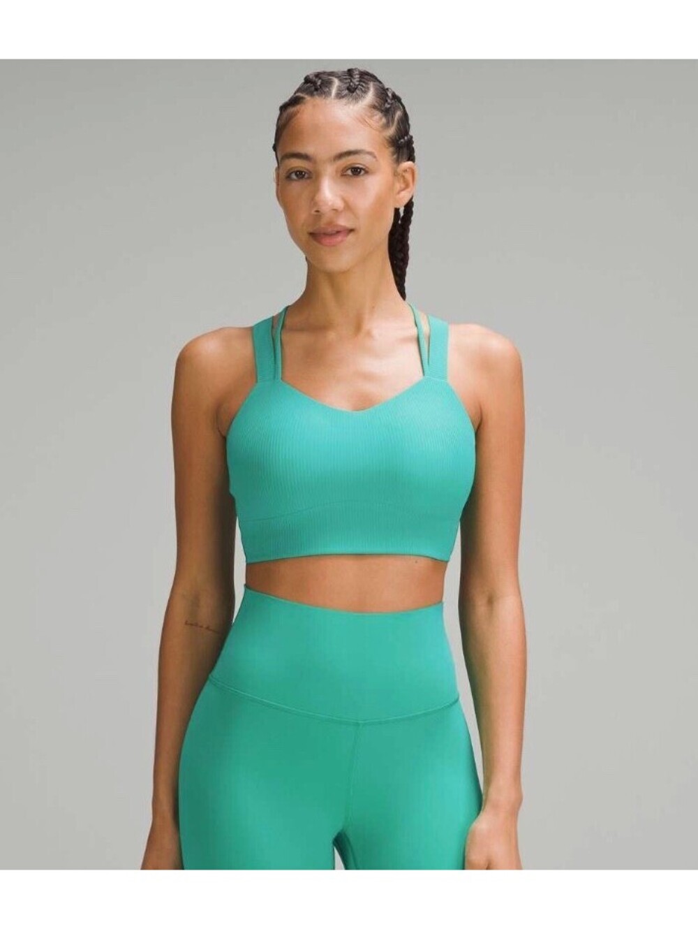 Lululemon Like a Cloud Ribbed Longline Bra D/DD Cup - Size 4